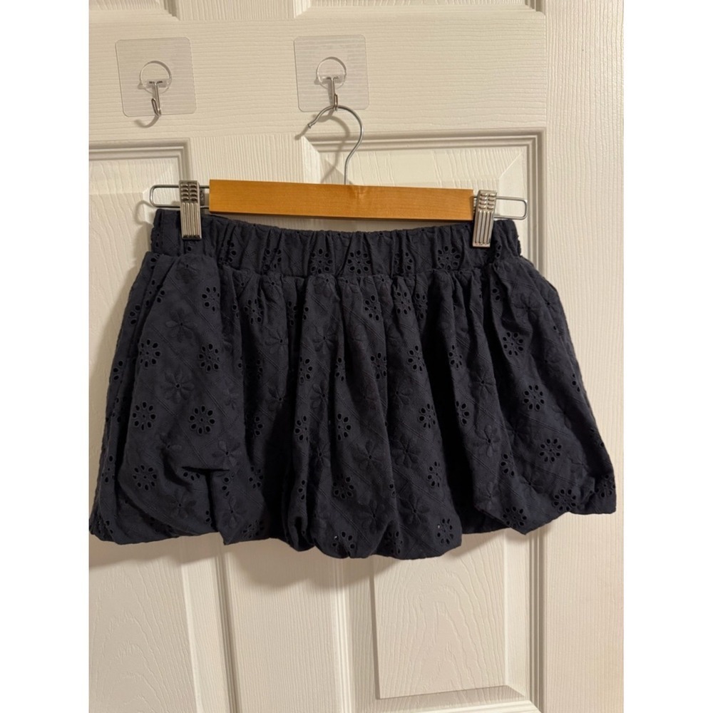 MARDI MERCREDI Balloon Skirt Navy Eyelet XS/S - Picture 5 of 8